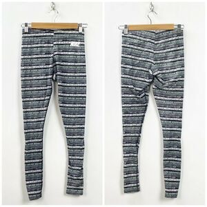 Nike Small Womens Gray White Print Leggings